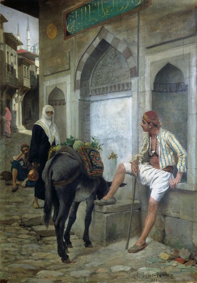 Une rue à Istanbul, 1883 - Edouard Debat Ponsan